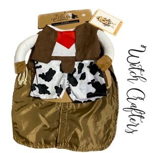 WITCH CRAFTERS Cowboy Dog Costume (No Hat) Sz Large